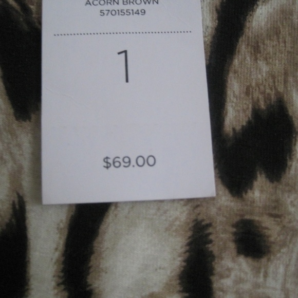 CHICO'S ANIMAL PRINT TOP BNWT - Picture 4 of 7